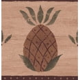 thumbnail image 1 of Papier Peint Sépia Vintage Ananas Brun Bord Rétro, Rouleau 15' x 6,5'', 1 of 3