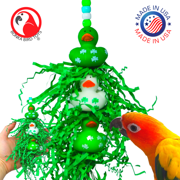 Bonka Bird Toys Bonka Bird Toys 2422 Lucky Ducky Small Medium Irish Bird Toy