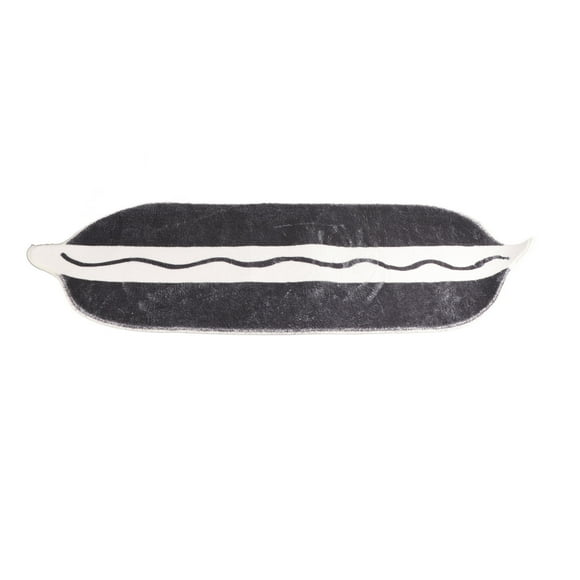 Oubit Fluffy Rug,Runner Rug Black White Room Runner Rug Runner Rug Crafted with Care