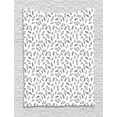 thumbnail image 1 of Mauve and White Tapestry, Hand Drawn Autumn Season Themed Pattern Sketch Leaves Illustration, Wall Hanging for Bedroom Living Room Dorm Decor, 60W X 80L Inches, Mauve and White, by Ambesonne, 1 of 2
