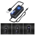 thumbnail image 2 of USB Variable Speed Controller With Temperature Display For Cooling Fan Blower Motor Stepless Speed Adjustable, 2 of 8
