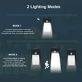 thumbnail image 5 of Luces solares para exteriores con clip y sensor de movimiento, luz inalámbrica IP65 para vallas, paredes, garajes y patios, 5 of 5