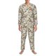 thumbnail image 3 of Balery Mushroom Garnish Pijama para Hombre de Dos Piezas con Manga Larga, Conjunto de Dormir y Descanso Suave con Bolsillos-Medium, 3 of 7