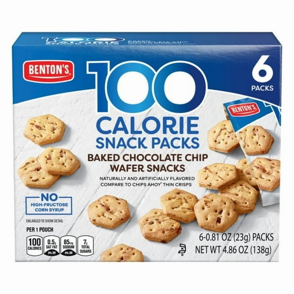 Benton's Chocolate Chip 100 Calorie Snack Packs, 6 count 4.86 oz