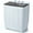 Gray, variant on Clickoods 28lbs Portable Washing Machine Twin Tub, Compact Washer with Drain Pump, Semi-Automatic washer dryer combo, Blue