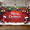 2A, variant on Festive Design Christmas Banner Santa Claus Reindeer Holiday Decor for New Year Celebration Kids Party Winter Decoration