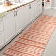 thumbnail image 4 of JONATHAN Y SANTA MONICA 2 x 8 Runner Rug, Castara Wavy Stripe - Orange/Cream, SMB205B-28, 4 of 9