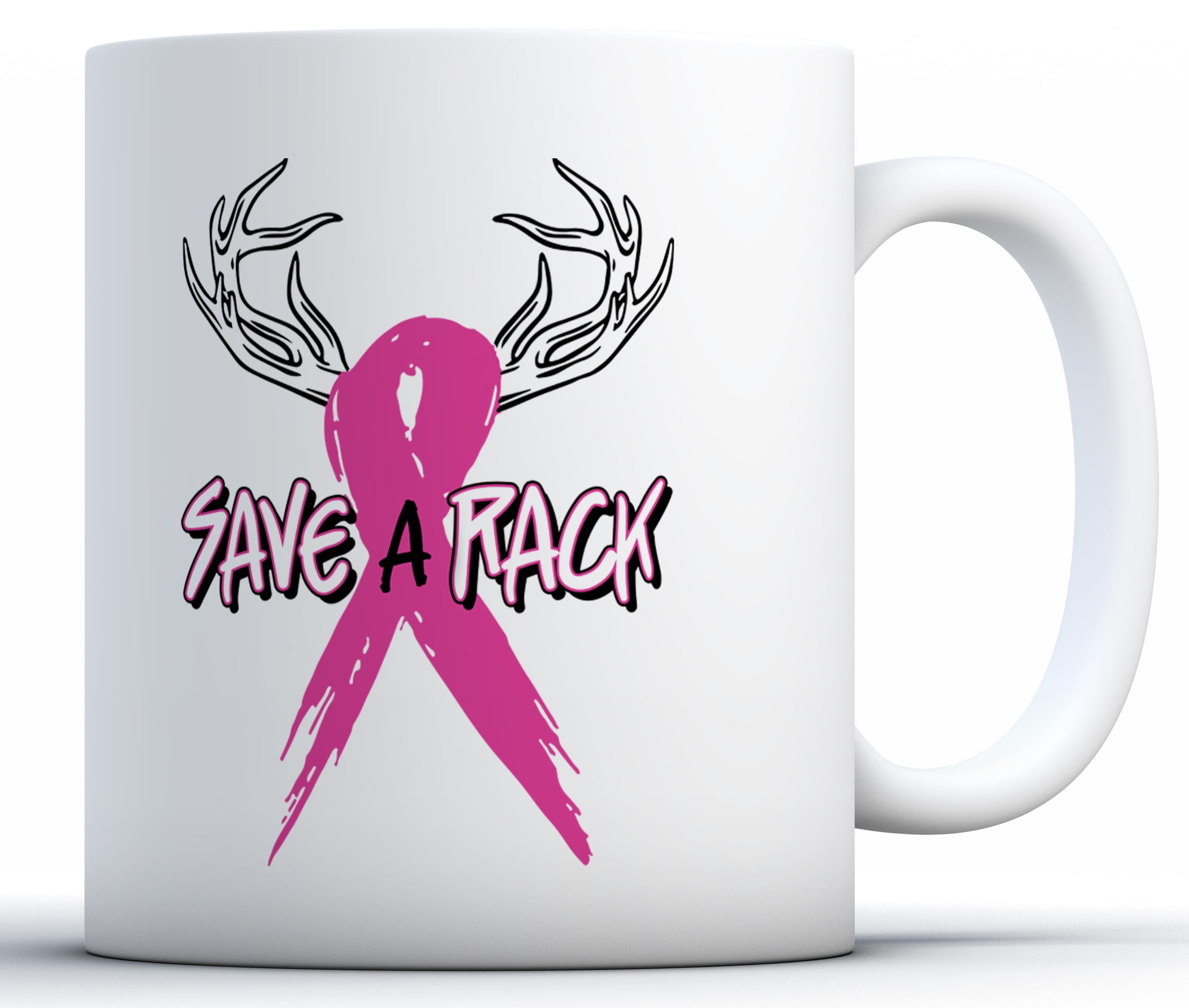 Awkward Styles Save A Rack Coffee Mug Breast Cancer Ribbon ...