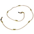 thumbnail image 3 of Wswqop 31" Eyeglass Metal Chain Cord Holder Rope Retainer Gold, 3 of 6