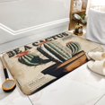thumbnail image 6 of Tropical Plant Green Cactus Bathroom Mat, Non-Slip Bath Carpet with Rubber Backing, Fit Under Bathroom Doormat Floor Rugs for Shower Bathtub Sink 16"x24", 6 of 8