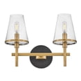 thumbnail image 5 of Marten 2 - Light Heritage Brass And Black Contrastingfinishes Industrial / Transitional - LED Steel Wall Sconce, 5 of 11