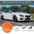 thumbnail image 4 of 4 PCS Bling Car Cup Coaster, 2.75 Inch Crystal Rhinestone Auto Cup Holder Insert Coaster, Anti-Slip Durable Car Drink Cup Mat, Universal Vehicle Interior Decor Accessories (Orange & White), 4 of 5