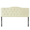thumbnail image 3 of Naomi Home Cassandra Queen Bed Headboard, Button Tufted, Cream, 3 of 13