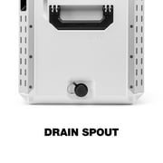 ToughBuilt StackTech XL Cooler, Stackable 38 Quart Hard Shell Chest, White