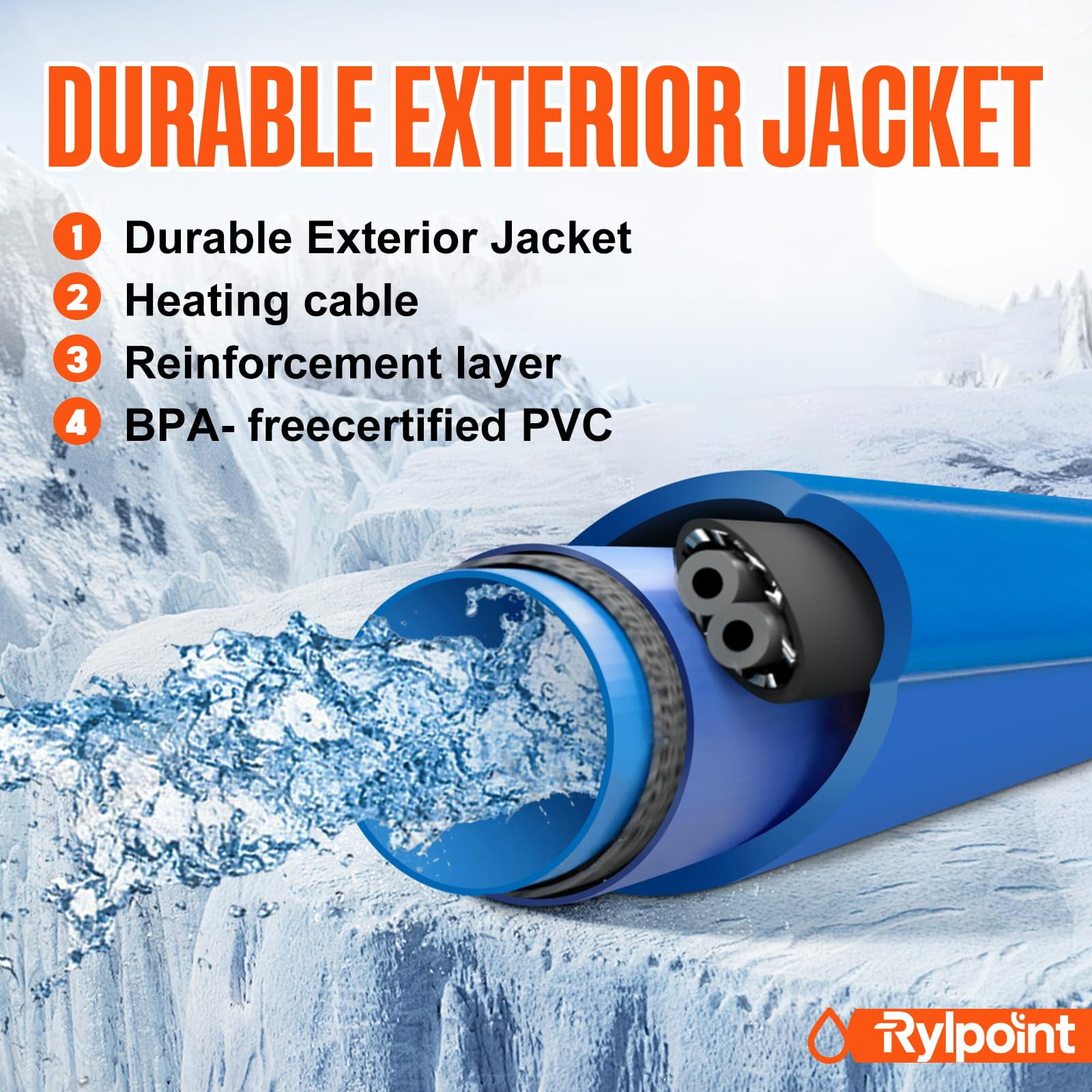75FT Heated Rv Water Hose