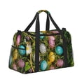 thumbnail image 2 of Balery colorful Easter eggs Bolsa de Gimnasio para Mujeres, Bolsa de Viaje con Bolsillo Húmedo, Bolsa de Fin de Semana para Mujeres, Bolsa de Viaje Resistente al Agua, 2 of 7