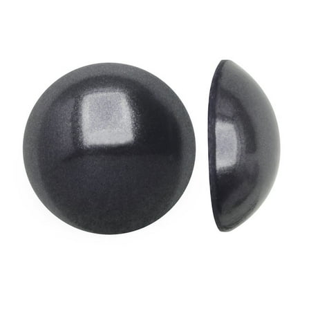 Ss10 Crystal - Crystal, #2080 Flatback Hotfix Cabochon Faux Pearls ss10, 50 Pieces, Dark Grey