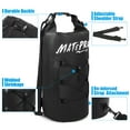 thumbnail image 3 of MATEPROX Waterproof Dry Bag, 20L Floating Dry Pouch Beach Bags for Kayaking Boating Rafting with Large Waterproof Phone Pouch-Black, 3 of 8