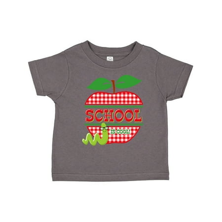 

Inktastic Apple School Is Cool Gift Toddler Toddler Girl T-Shirt