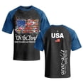 thumbnail image 4 of Women's 250th Anniversary Usa Shirts Usa Flag Patriotic Boyfriend T Shirts 2026 Patchwork Short Sleeve Bouse Usa Flag Oversized Graphic Tees L, 4 of 5