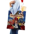 thumbnail image 4 of Grimsburg Bolso de tela con estampado de lienzo para mujer, bolsa de compras reutilizable y estética, con cremallera interior, regalo para mujer, 35 × 40 cm., 4 of 6