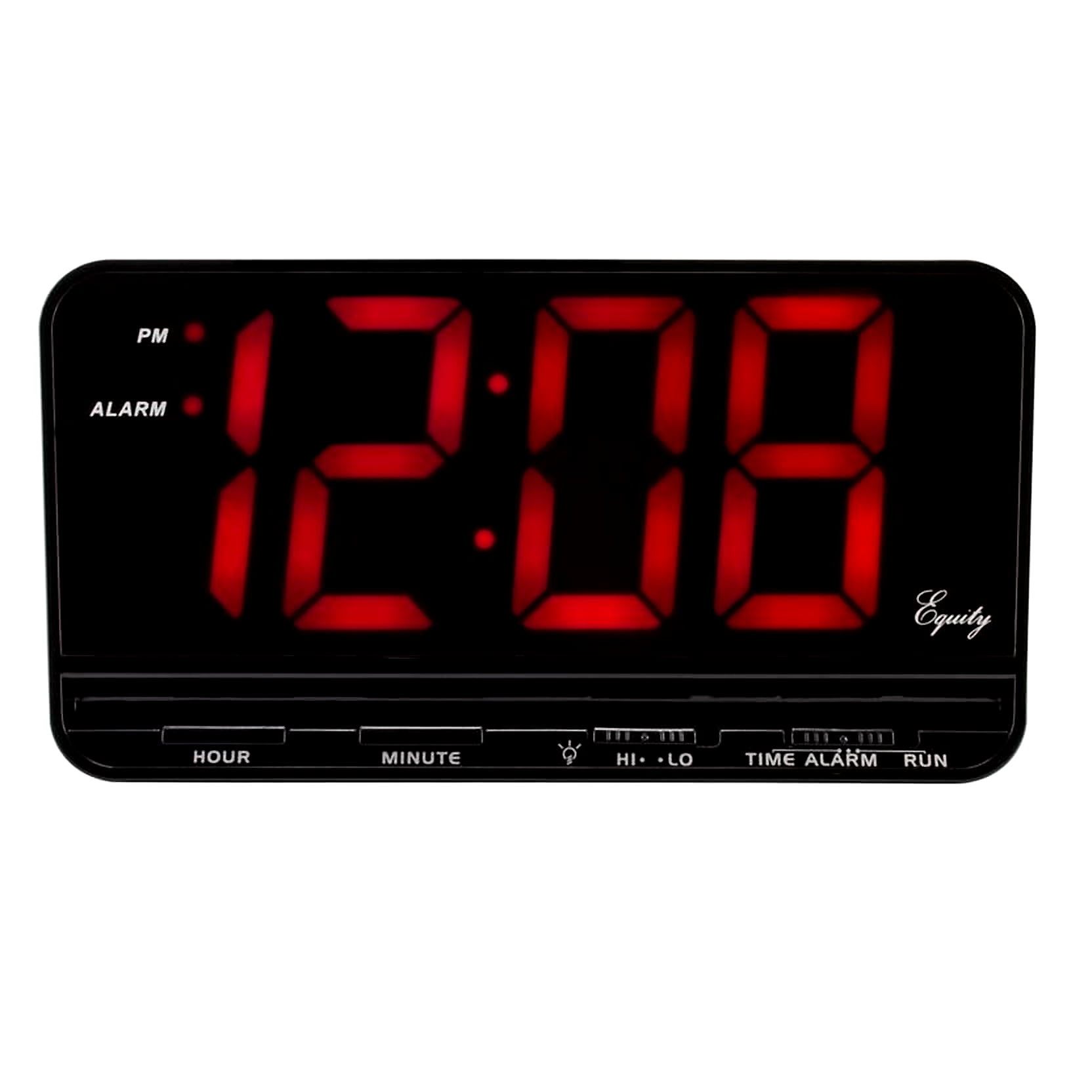 La Crosse Extra-Large 3 LED Electric Alarm Clock with Hi/Lo settings