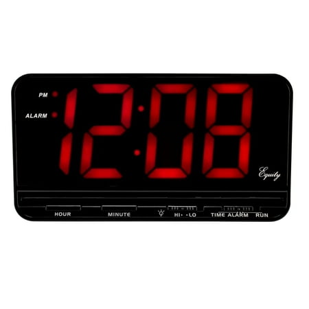 La Crosse Extra-Large 3 LED Electric Alarm Clock with Hi/Lo settings