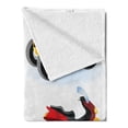 thumbnail image 2 of Motorcycle Soft Flannel Fleece Throw Blanket, Motorcycles Sportsman Competition Amusement Leisure Cartoon Illustration, Cozy Plush for Indoor and Outdoor Use, 70" x 90", Black Yellow, by Ambesonne, 2 of 5