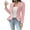 #0167-Pink, variant on Ailaofu 2025 Fall Women's Tweed Blazer Jacket - Collarless Open Front Fully Lined Elegant Fitted Fashion Casual Work Coat