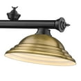 thumbnail image 6 of Z-Lite Cordon 3 Light Billiard, Steel Frame, Rubbed Brass Shade Color, 6 of 8