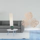 thumbnail image 2 of Lámpara de pie con pantalla de palma y hojas de madera. Diseño creativo para sala de estar, dormitorio y decoración de pared de tropical., 2 of 8