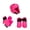Pink, variant on 6 piece karate Taekwondo sparring gear combo set by Eclipse Color: Pink, Size: adult large