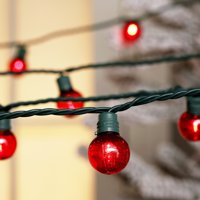 Holiday Time Indoor & Outdoor LED Red Super Bright G430 Lights, 58', 100 Count