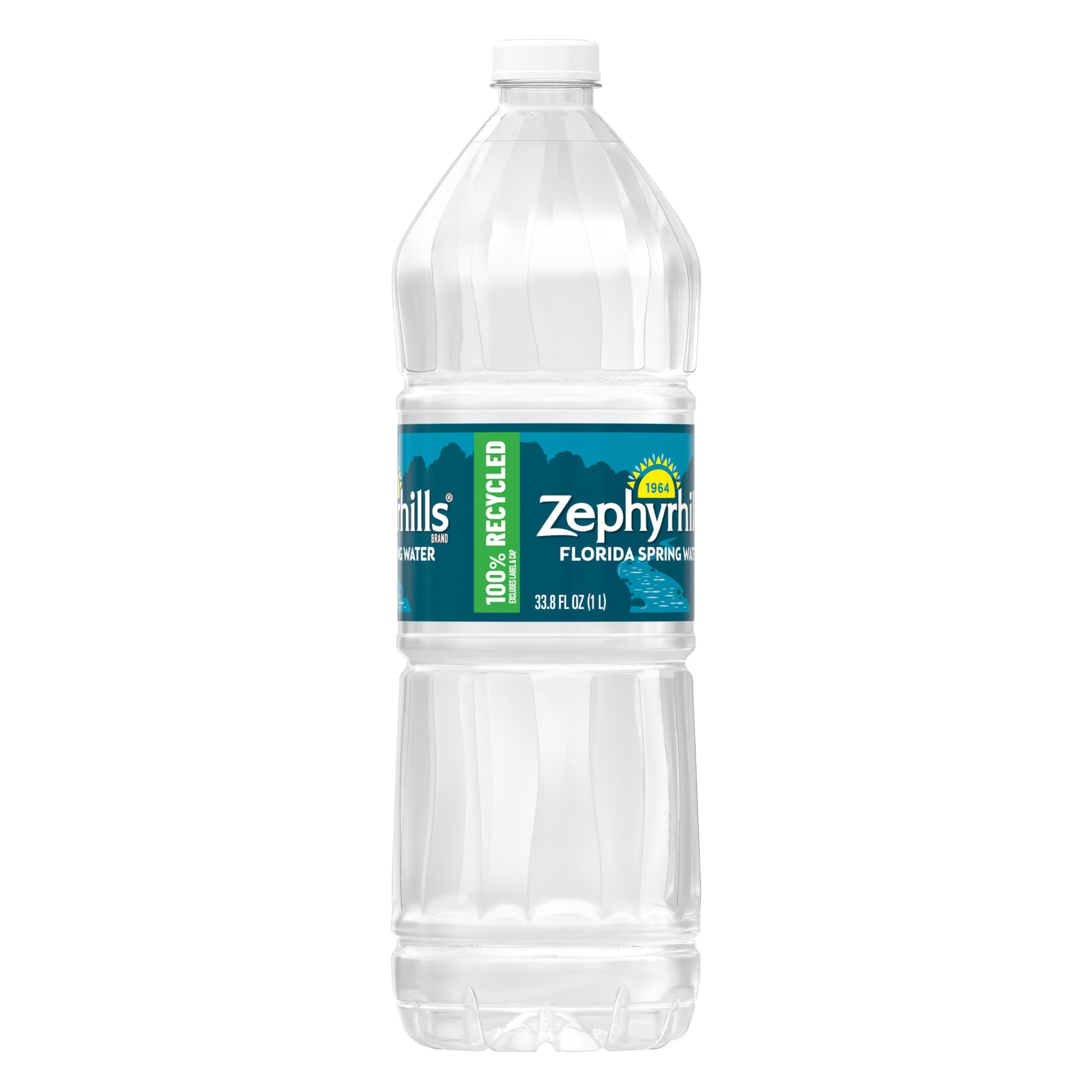 Zephyrhills Florida Spring Water, 1 Liter, Single Plastic Bottle