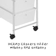 thumbnail image 4 of Honey-Can-Do 3-Drawer Plastic Storage Cart on Wheels,Silver, 4 of 5