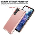 thumbnail image 4 of Dteck Case for Samsung Galaxy S21 Plus 6.7-inch,Shockproof Wallet Card Slot Holder Pocket Slide Slim Fit Dual Layer Soft TPU Hard PC Hybrid Protective Back Galaxy S21+ Cover,Rosegold, 4 of 6