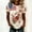 Beige, variant on USA 250th Anniversary Rhinestone Butterfly T-Shirt for Women Patriotic Rose Graphic Tee Color Block Crew Neck Short Sleeve Sparkle Casual Top Multicolor L