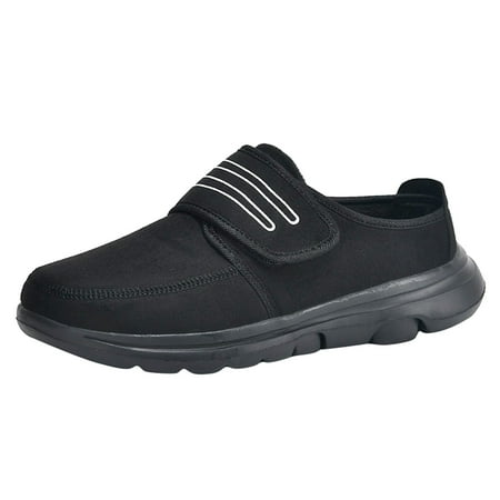 WNVMWI Mens Shoes Black Sneakers Formal Shoes for Men Fall Winter Walking Lightweight Soft Sole Cover Heel Warm Home Casual Cotton Shoes Non Slip Work Shoes Fashion Sneakers Sports Shoes Size 40