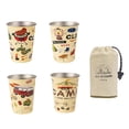 thumbnail image 2 of Taza de acero inoxidable de 4 uds, vaso de agua, taza de Picnic apilable, taza de Camping, taza para beber para playa, Bar, al aire libre, viajes Cola Tazas al aire libre, 2 of 6
