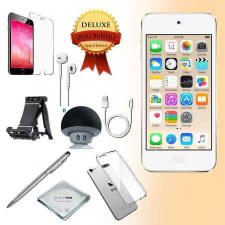 - Apple Ipod touch 6th generation 128GB Gold - Bluetooth Speaker - Case - Screen Protector - Stand - Stylus Pen - Cloth