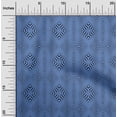 thumbnail image 2 of oneOone Cotton Poplin Blue Fabric Moire Craft Projects Decor Fabric Printed By The Yard 56 Inch Wide, 2 of 4