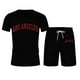 thumbnail image 3 of Playeras Deportivas De Verano Para Hombre, Camiseta Informal De Dos Piezas Con Estampado De Letras, Camiseta De Manga Corta Con Cuello Redondo Y Pantalones Cortos, 3 of 4