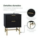 thumbnail image 5 of Buró Moderno Top Living Diseño Acanalado con 2 Cajones Negro y Dorado, 5 of 9