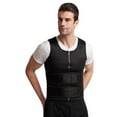 thumbnail image 5 of Black XL Hombres Body Shaper Cintura Entrenador Sauna Chaleco Doble Cinturón Abdomen Adelgazante Sudor Chaleco Fitness Cinturón, 5 of 5