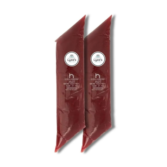 Pie & Pastry Filling OKA4 - 2 LB Bags - Gift Pack of 2 By Lyza's Sweets & Treats (Strawberry)