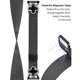 thumbnail image 3 of For Huami Amazfit Bip U Milanese Band Stainless Steel Watch Strap Clover Decor, Size: S - Black Blac, 3 of 5