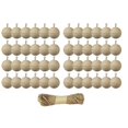 thumbnail image 1 of 48 Pcs Christmas Paper Mache Balls 3.15 Inch Unpainted Empty Ball, 1 of 5