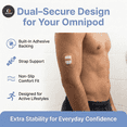 thumbnail image 5 of OhmRx Omnipod 5 Adhesive Patches with Strap – Waterproof Pre‑Cut Overpatch, Tan, 25‑Pack – Compatible with Omnipod 5, Dash & Classic, 5 of 9