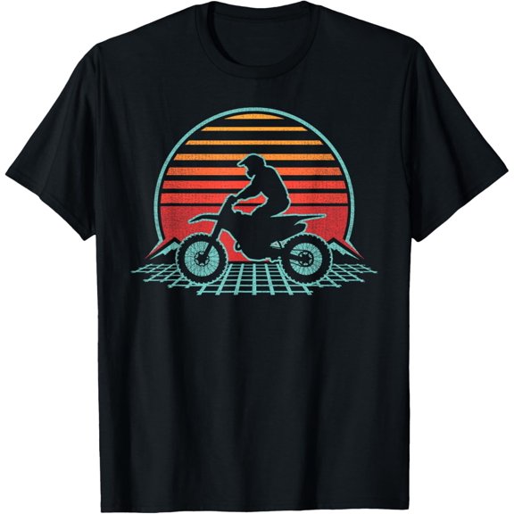 Motocross Retro Vintage 80s Dirt Bike Rider Gift T-Shirt