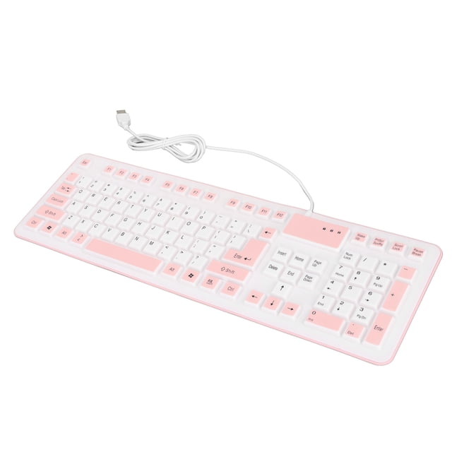 Silicone Keyboard Foldable Keyboard Silicone Foldable Silicone Keyboard 106 Keys Waterproof Dustproof Foldable Usb Wired Silent Silicone Keyboard For Pc Laptop Game